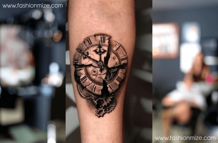 Broken Clock Tattoo