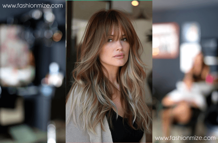 Long Layers with Bangs