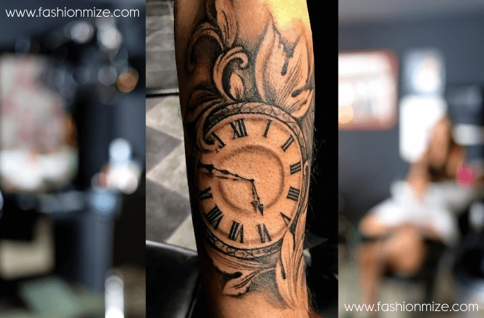 Vintage Pocket Watch Tattoo