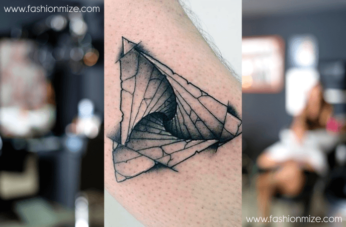 3D Triangle Tattoo