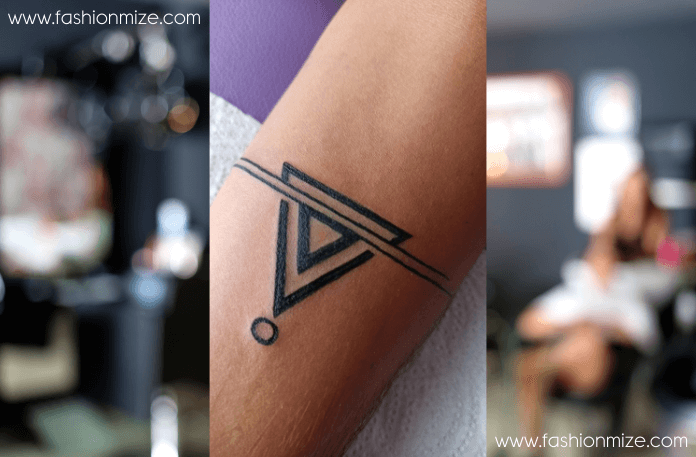 Abstract Triangle Tattoo