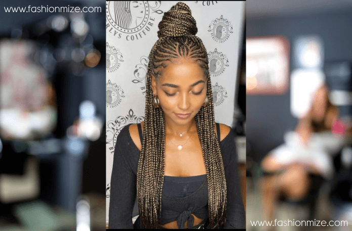 Cornrow Braids with a Lace Front