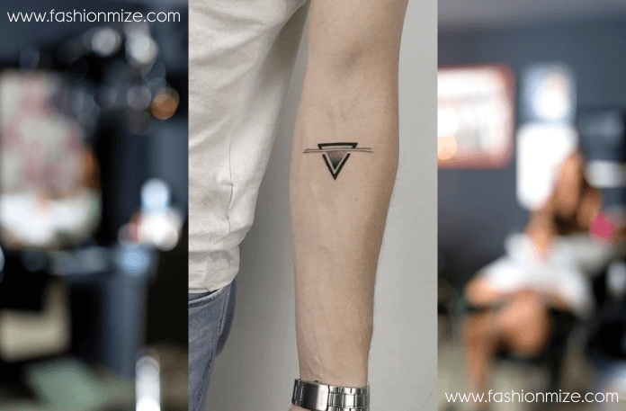 Minimalist Triangle Tattoo