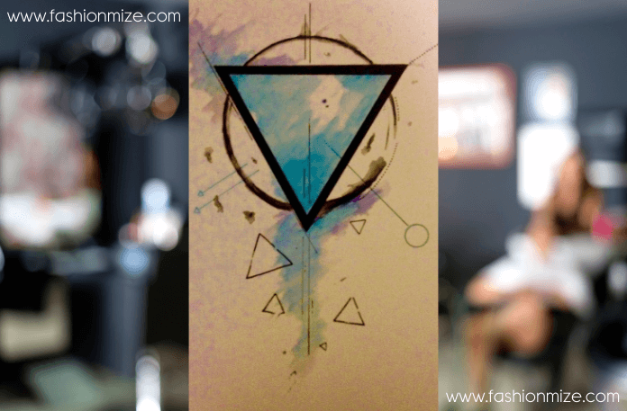 Triangle with Planetary Symbols