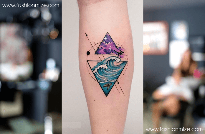 Triangle with Waves